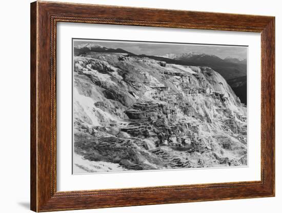 Jupiter Terrace Fountain Geyser Pool Yellowstone National Park Wyoming, 1933-1942-Ansel Adams-Framed Art Print