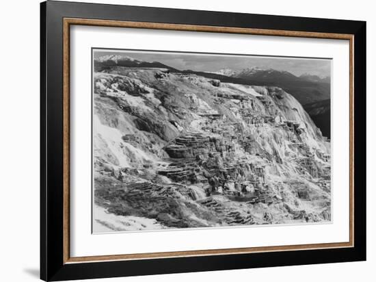 Jupiter Terrace Fountain Geyser Pool Yellowstone National Park Wyoming, 1933-1942-Ansel Adams-Framed Art Print