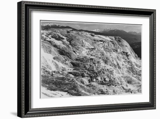 Jupiter Terrace Fountain Geyser Pool Yellowstone National Park Wyoming, 1933-1942-Ansel Adams-Framed Art Print