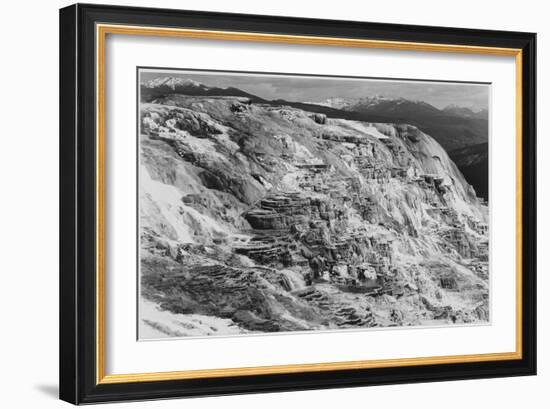 Jupiter Terrace Fountain Geyser Pool Yellowstone National Park Wyoming, 1933-1942-Ansel Adams-Framed Art Print