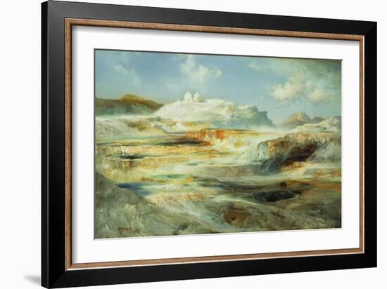 Jupiter Terrace, Yellowstone, 1893-Thomas Moran-Framed Giclee Print