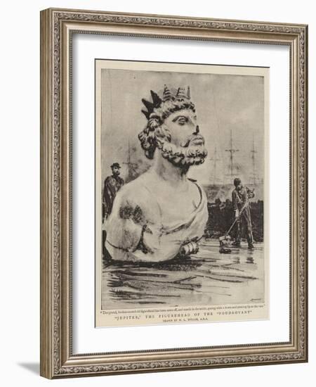 Jupiter, the Figurehead of the Foudroyant-William Lionel Wyllie-Framed Giclee Print