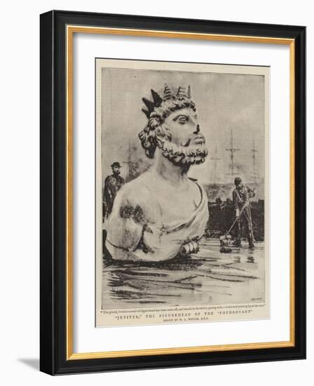 Jupiter, the Figurehead of the Foudroyant-William Lionel Wyllie-Framed Giclee Print