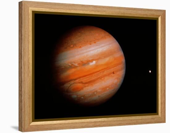 Jupiter & Two Moons-null-Framed Premier Image Canvas