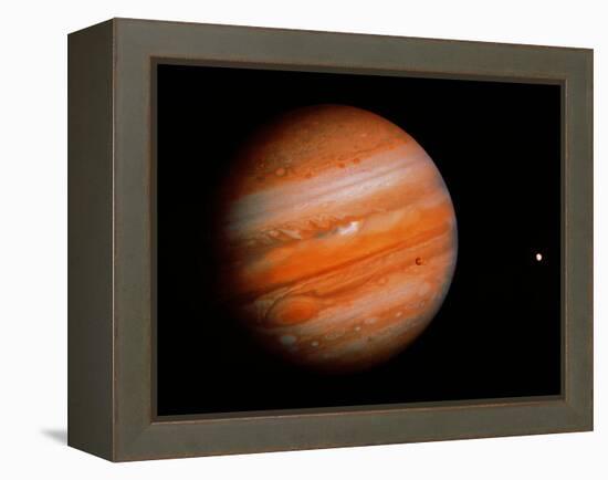 Jupiter & Two Moons-null-Framed Premier Image Canvas