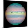 Jupiter with Moons And Their Shadows-null-Mounted Premium Photographic Print