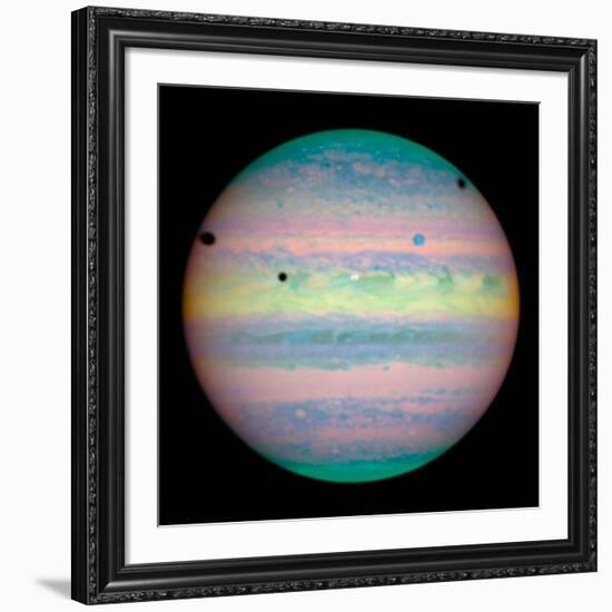 Jupiter with Moons And Their Shadows-null-Framed Photographic Print