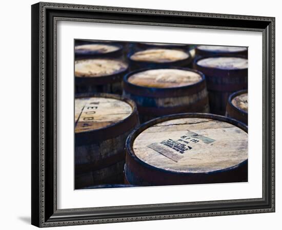 Jura Whisky Distillery Barrel Storage, Jura Island, Inner Hebrides, Scotland, UK, Europe-Andrew Stewart-Framed Photographic Print
