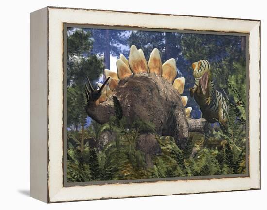 Jurassic Dinosaurs, Artwork-Walter Myers-Framed Premier Image Canvas