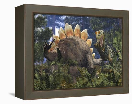 Jurassic Dinosaurs, Artwork-Walter Myers-Framed Premier Image Canvas