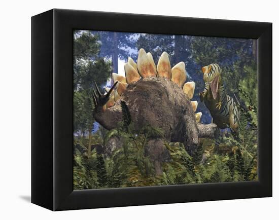 Jurassic Dinosaurs, Artwork-Walter Myers-Framed Premier Image Canvas