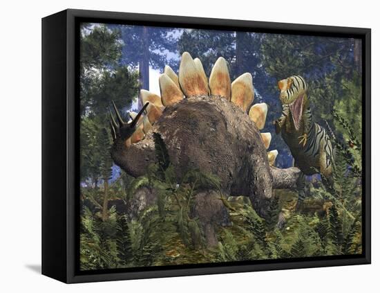 Jurassic Dinosaurs, Artwork-Walter Myers-Framed Premier Image Canvas