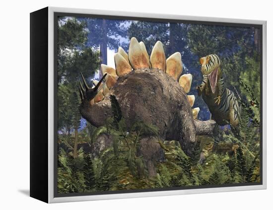 Jurassic Dinosaurs, Artwork-Walter Myers-Framed Premier Image Canvas