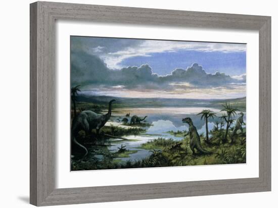 Jurassic Landscape-Ludek Pesek-Framed Photographic Print