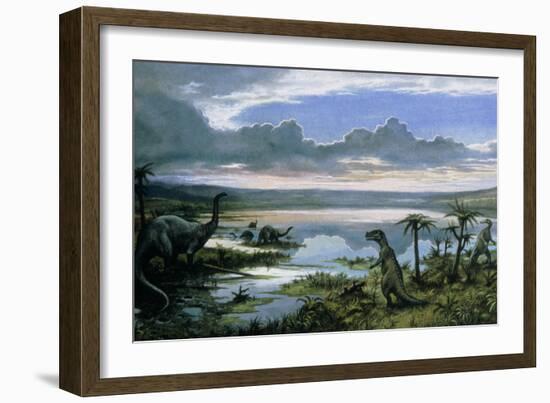Jurassic Landscape-Ludek Pesek-Framed Photographic Print