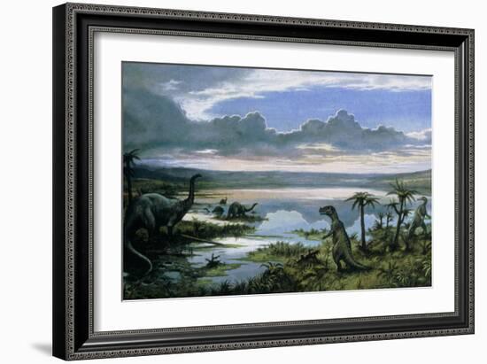 Jurassic Landscape-Ludek Pesek-Framed Photographic Print