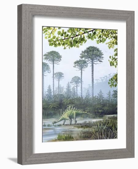 Jurassic Life, Artwork-Richard Bizley-Framed Photographic Print