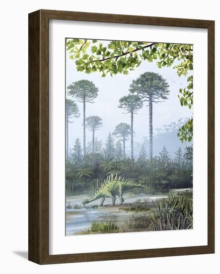 Jurassic Life, Artwork-Richard Bizley-Framed Photographic Print