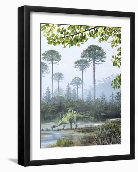 Jurassic Life, Artwork-Richard Bizley-Framed Photographic Print