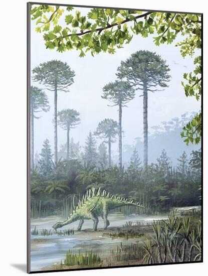 Jurassic Life, Artwork-Richard Bizley-Mounted Photographic Print