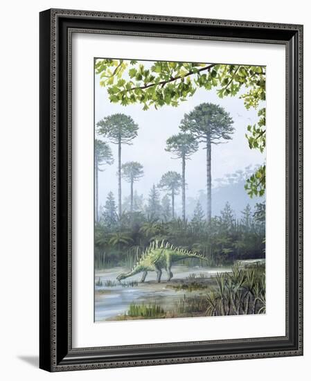 Jurassic Life, Artwork-Richard Bizley-Framed Photographic Print