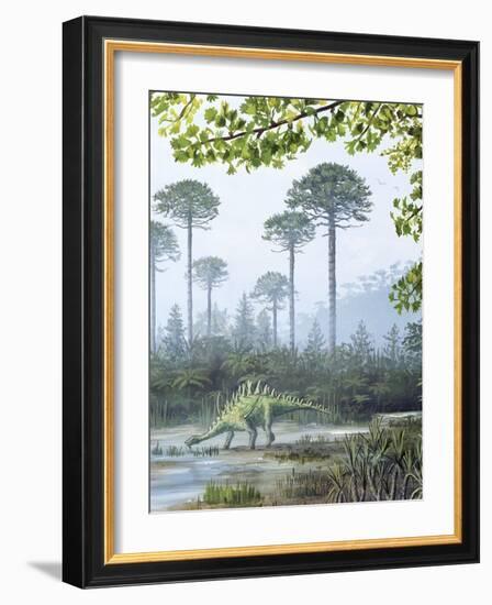 Jurassic Life, Artwork-Richard Bizley-Framed Photographic Print