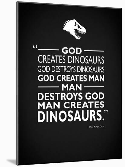 Jurassic Park - Creates-Mark Rogan-Mounted Giclee Print
