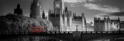 London Bus VI-Jurek Nems-Framed Stretched Canvas