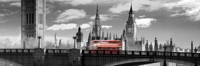 London Bus V-Jurek Nems-Framed Stretched Canvas