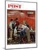 "Jury" or "Holdout" Saturday Evening Post Cover, February 14,1959-Norman Rockwell-Mounted Premium Giclee Print