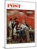 "Jury" or "Holdout" Saturday Evening Post Cover, February 14,1959-Norman Rockwell-Mounted Giclee Print