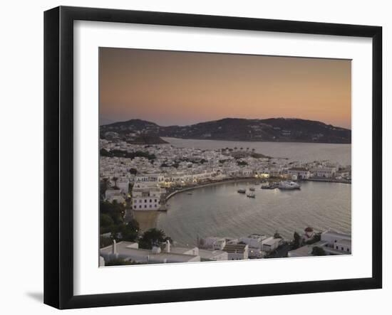 Just After Sunset, Hora, Mykonos, Greece-Darrell Gulin-Framed Photographic Print