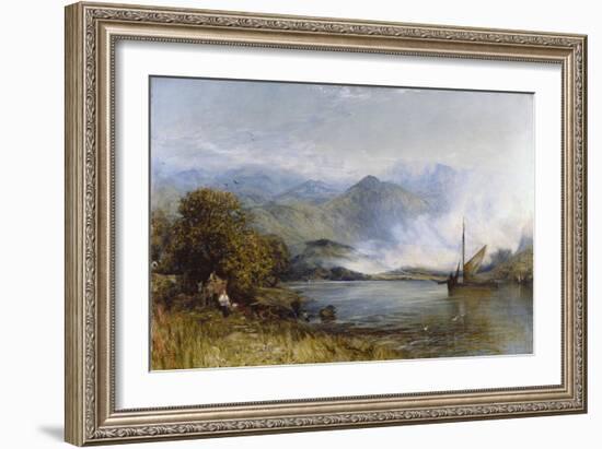 Just Arrived by the Sloop (In the Conway Valley, North Wales), 1889-Henry Clarence Whaite-Framed Giclee Print