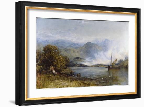 Just Arrived by the Sloop (In the Conway Valley, North Wales), 1889-Henry Clarence Whaite-Framed Giclee Print