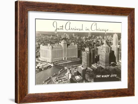 Just Arrived, Downtown Chicago, Illinois-null-Framed Art Print