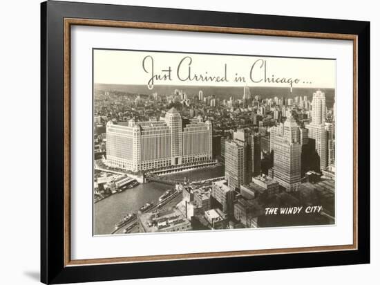 Just Arrived, Downtown Chicago, Illinois-null-Framed Art Print