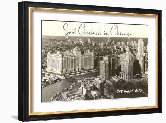 Just Arrived, Downtown Chicago, Illinois-null-Framed Art Print