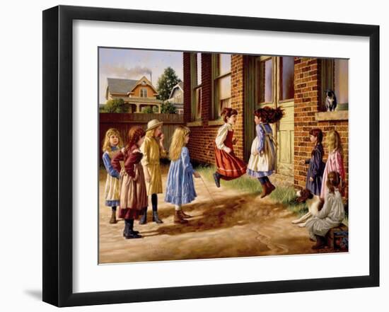 Just Before the Bell-Jim Daly-Framed Art Print