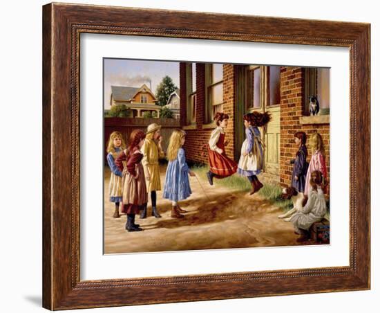 Just Before the Bell-Jim Daly-Framed Art Print