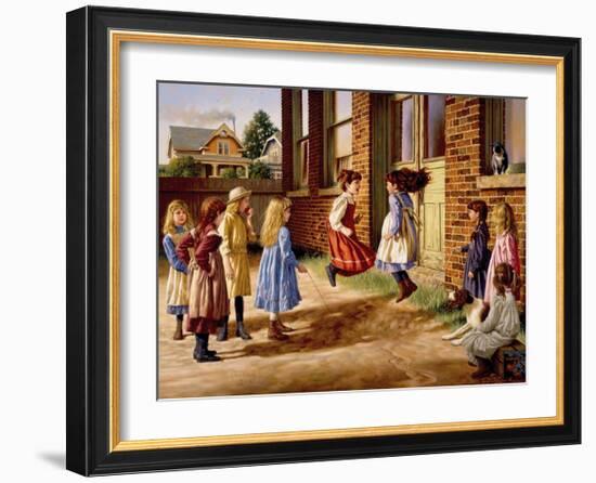 Just Before the Bell-Jim Daly-Framed Art Print