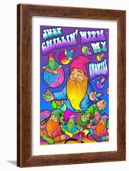 Just Chillin’ with my Gnomies-ALI Chris-Framed Giclee Print