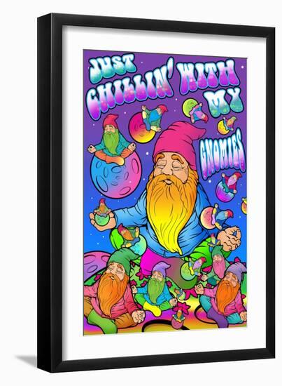 Just Chillin’ with my Gnomies-ALI Chris-Framed Giclee Print