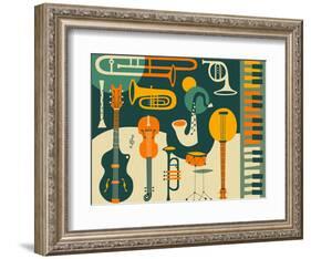Just Jazz-Jazzberry Blue-Framed Art Print