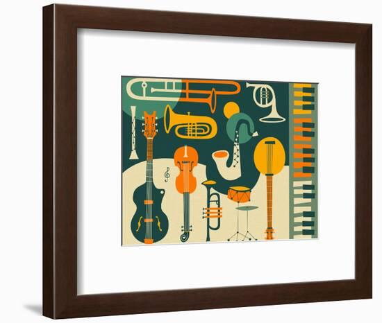 Just Jazz-Jazzberry Blue-Framed Art Print