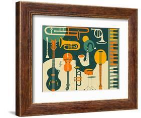 Just Jazz-Jazzberry Blue-Framed Art Print
