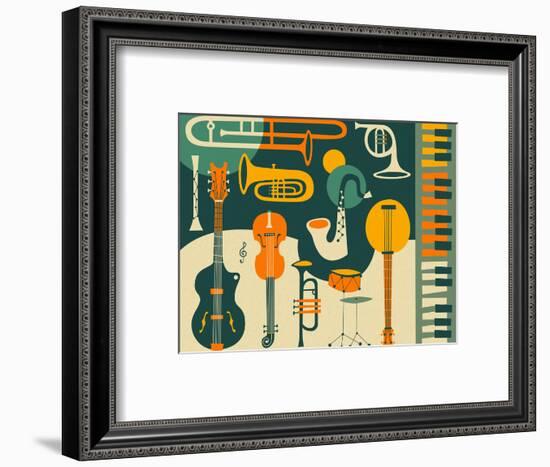 Just Jazz-Jazzberry Blue-Framed Art Print