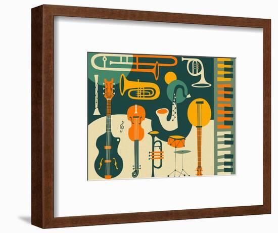 Just Jazz-Jazzberry Blue-Framed Art Print