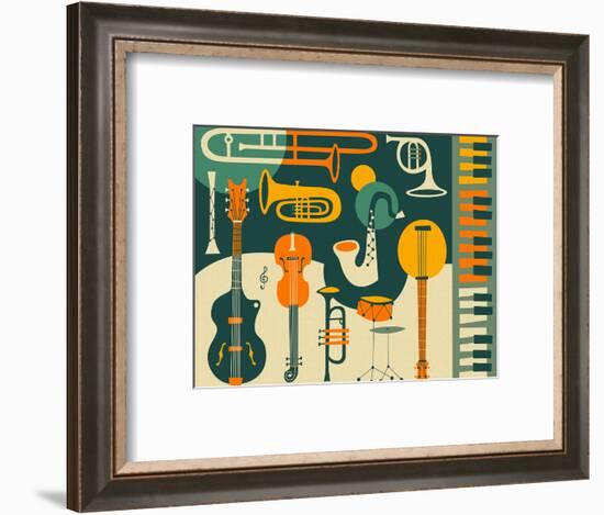 Just Jazz-Jazzberry Blue-Framed Art Print