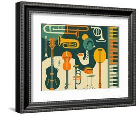Just Jazz-Jazzberry Blue-Framed Art Print
