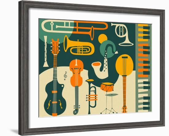 Just Jazz-Jazzberry Blue-Framed Art Print